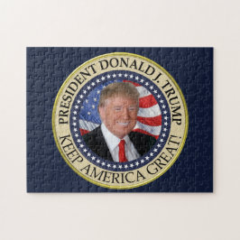 President Donald Trump 2020 Behålla America Underb Pussel