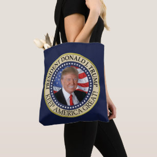 President Donald Trump 2020 Behålla America Underb Tygkasse