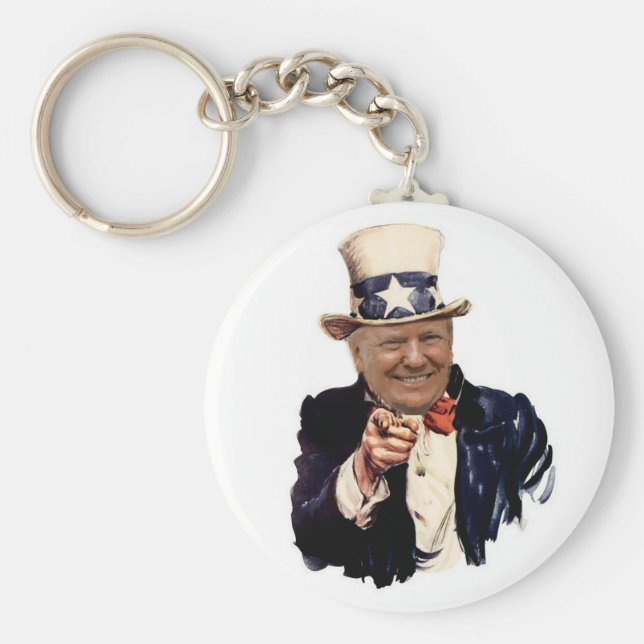 President Donald Trump 2020 Val farbror Sam Nyckelring (Framsidan)