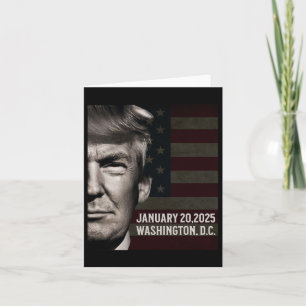 President Donald Trump 2025 Invigningsdatum Comm Kort