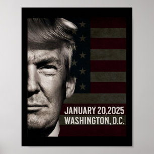 President Donald Trump 2025 Invigningsdatum Comm Poster