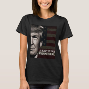 President Donald Trump 2025 Invigningsdatum Comm T Shirt