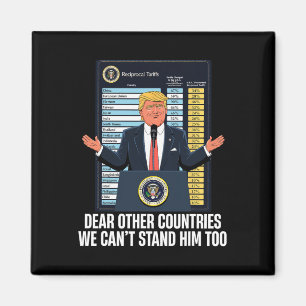 President Donald Trump 2025 Tullen Vi Inte Står Ut Magnet