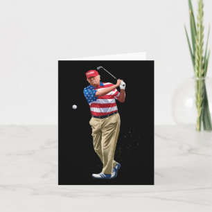 President Donald Trump 2025 US American Flagga Gol Kort