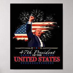 President Donald Trump 47:e USA:s president Inaugu Poster