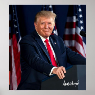 President Donald Trump 4 juli 2020 & Sig Poster