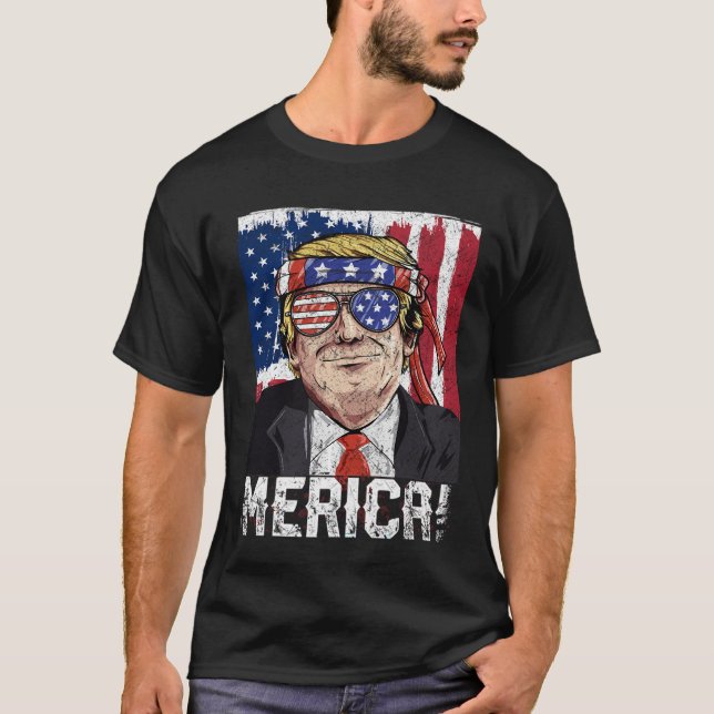 President Donald Trump America T Shirt (Framsida)