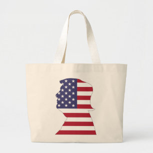 PRESIDENT DONALD TRUMP AMERICAN FLAGGA JUMBO TYGKASSE
