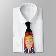President Donald Trump. Amerikansk flagga.