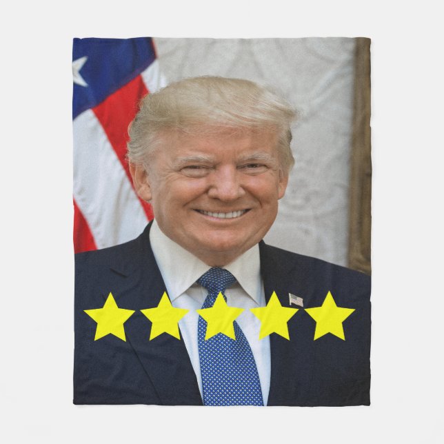 President Donald Trump Approval Rating Fleecefilt (Framsidan)