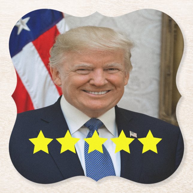 President Donald Trump Approval Rating Underlägg Papper (Framsida)