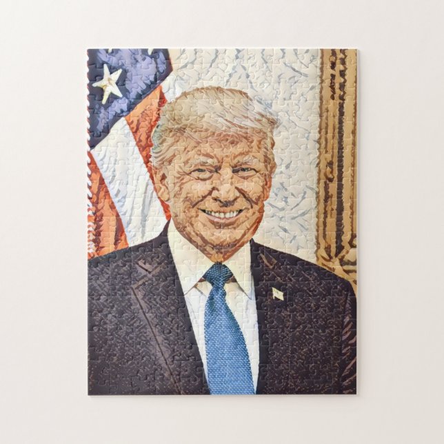 President Donald Trump Art Puzzle Pussel (Vertikal)