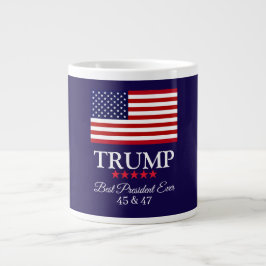 PRESIDENT DONALD TRUMP BÄSTA PRESIDENT EVER  JUMBO MUGG