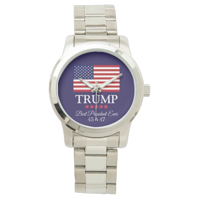 PRESIDENT DONALD TRUMP BÄSTA PRESIDENTEN NÅGONSIN  ARMBANDSUR (Framsida)