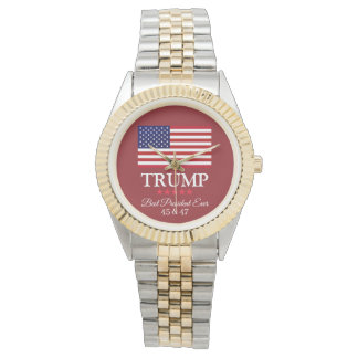 PRESIDENT DONALD TRUMP BEST PRESIDENT EVER WATCH ARMBANDSUR