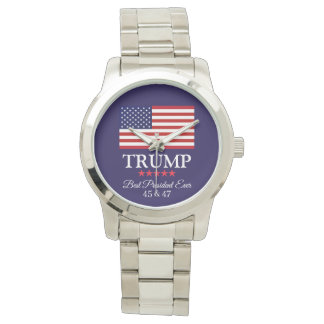 PRESIDENT DONALD TRUMP BEST PRESIDENT EVER WATCH ARMBANDSUR