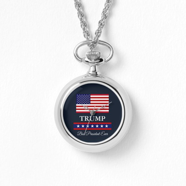 PRESIDENT DONALD TRUMP BEST PRESIDENT NÅGONSIN ARMBANDSUR (Framsida)