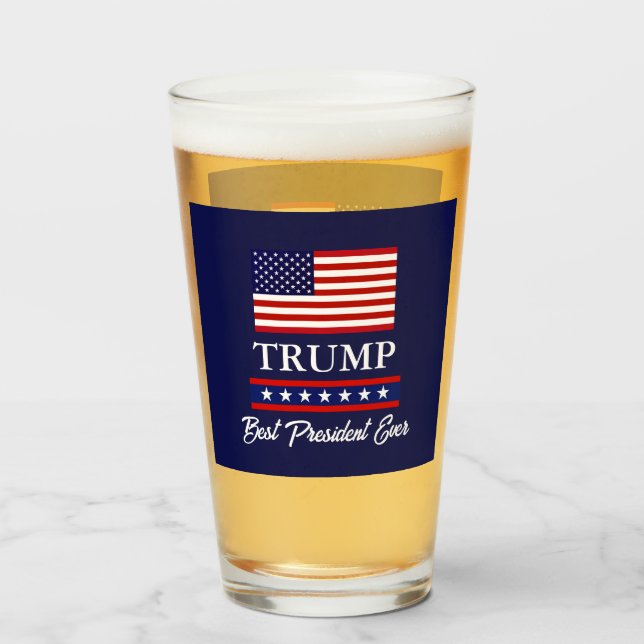 PRESIDENT DONALD TRUMP BEST PRESIDENT NÅGONSIN GLASKOPP (Framsida fylld)