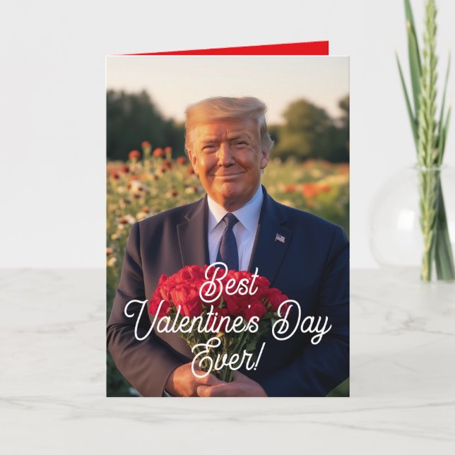 President Donald Trump Best Valentines Day nånsin Helgkort (Framsida)