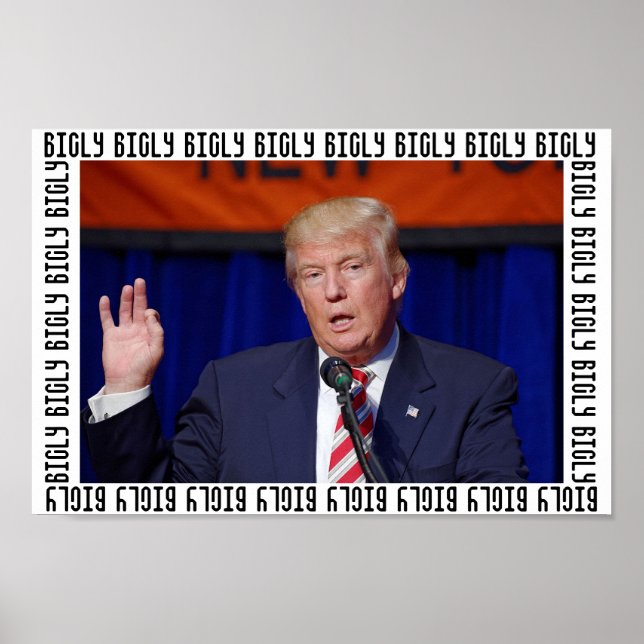 President Donald Trump "Bigly" Ram Poster (Framsidan)