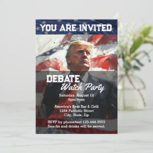 President Donald Trump Debatt Se Anpassningsbarna Inbjudningar