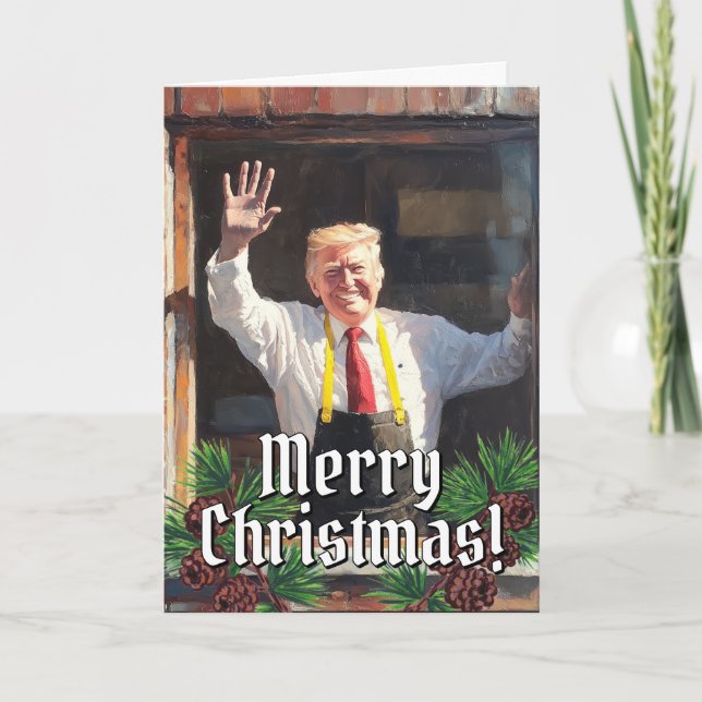 President Donald Trump Fast Food jul 2024 Helgkort (Framsida)