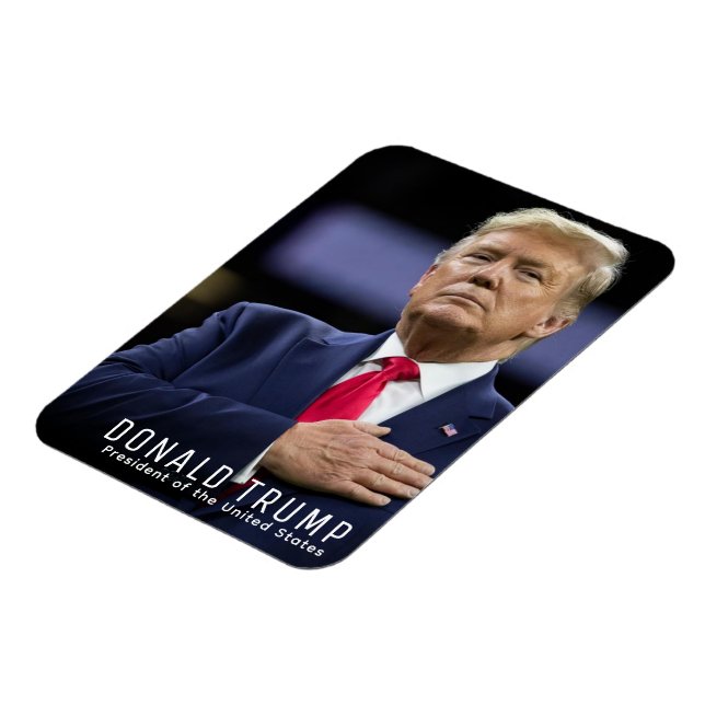 President Donald Trump Flexible Photo Magnet (Vänstra Sidan)