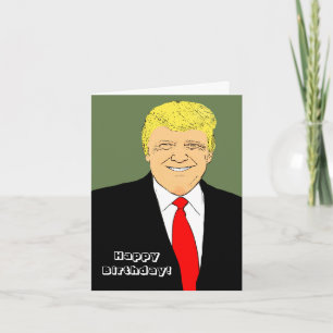President Donald Trump Funny Birthday önskemål Kort