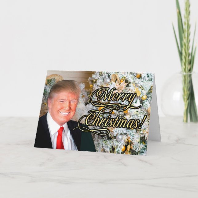 President Donald Trump God jul Cards Helgkort (Framsida)