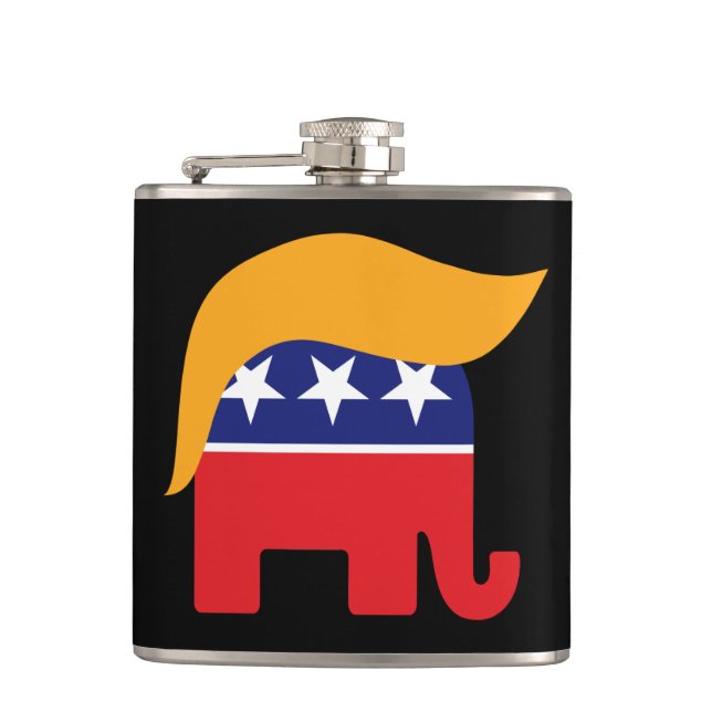 President Donald Trump GOP Elefant Hår Fickplunta (Framsidan)