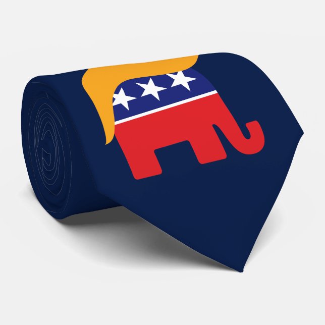 President Donald Trump GOP Elefant Hår Slips (Rullad)