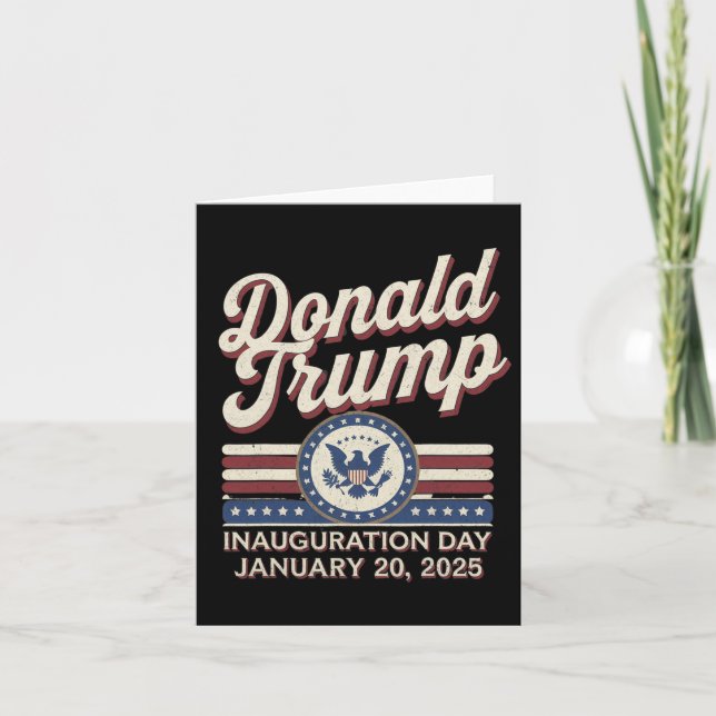 President Donald Trump Inauguration 2025 Supporter Kort (Framsida)