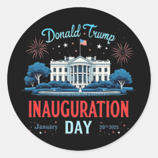 President Donald Trump Inauguration Day 2025 2 Runt Klistermärke