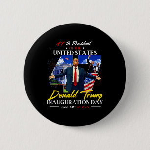President Donald Trump Inauguration Day 2025 47:e Knapp