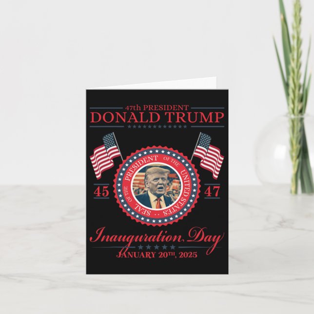 President Donald Trump Inauguration Day 2025 47:e Kort (Framsida)