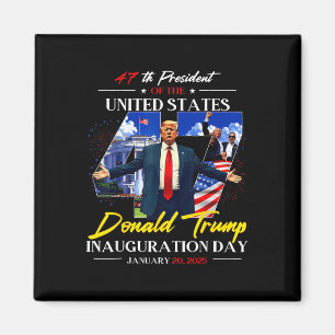 President Donald Trump Inauguration Day 2025 47:e Magnet