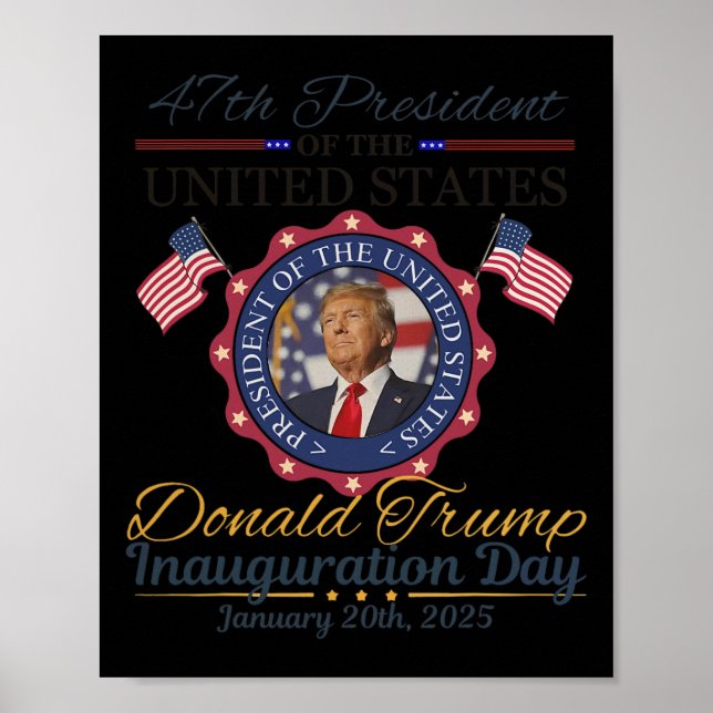 President Donald Trump Inauguration Day 2025 5 Poster (Framsidan)