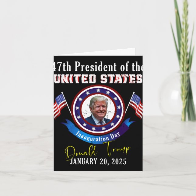 President Donald Trump Inauguration Day 2025 Celeb Kort (Framsida)