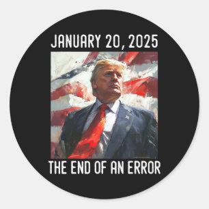 President Donald Trump Inauguration Day 2025 End O Runt Klistermärke