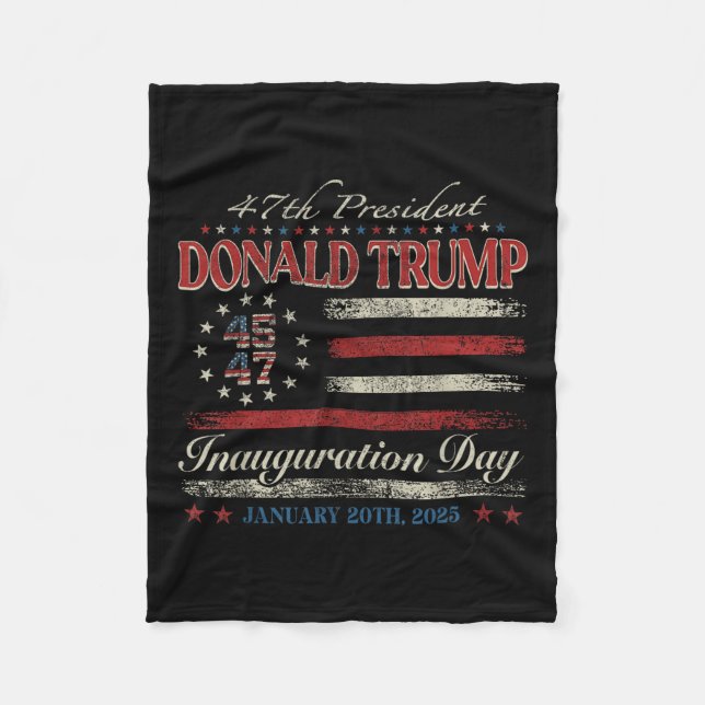 President Donald Trump Inauguration Day 2025 Fleecefilt (Framsidan)