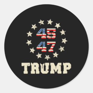 President Donald Trump Inauguration Day 2025 Front Runt Klistermärke