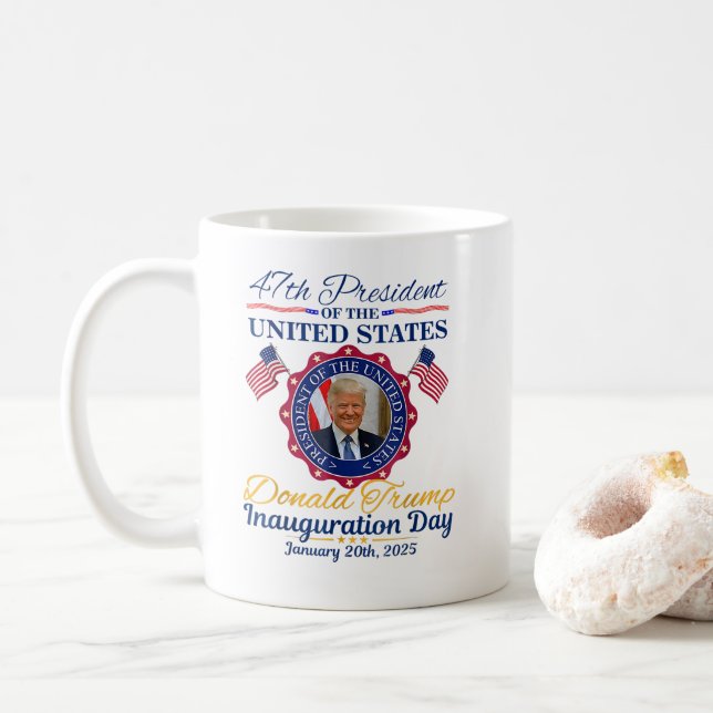 President Donald Trump Inauguration Day 2025 Kaffemugg (Med munk)