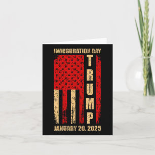 President Donald Trump Inauguration Day 2025 Memor Kort