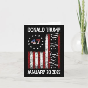 President Donald Trump Inauguration Day 2025 Memor Kort