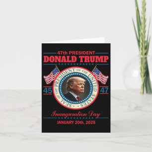President Donald Trump Inauguration Day 2025 Memor Kort