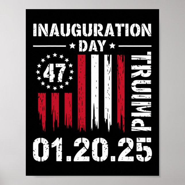 President Donald Trump Inauguration Day 2025 Memor Poster (Framsidan)