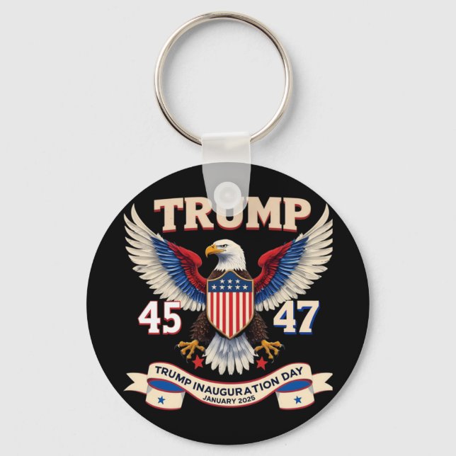 President Donald Trump Inauguration Day 2025 Nyckelring (Framsida)