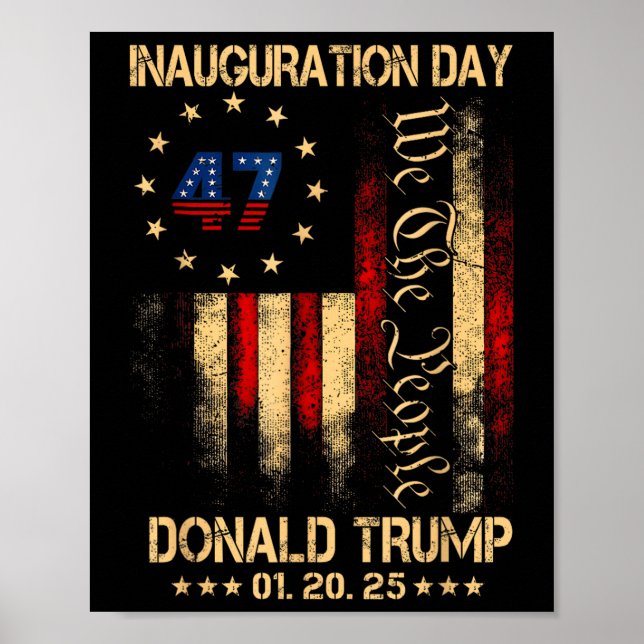 President Donald Trump Inauguration Day 2025 Poster (Framsidan)