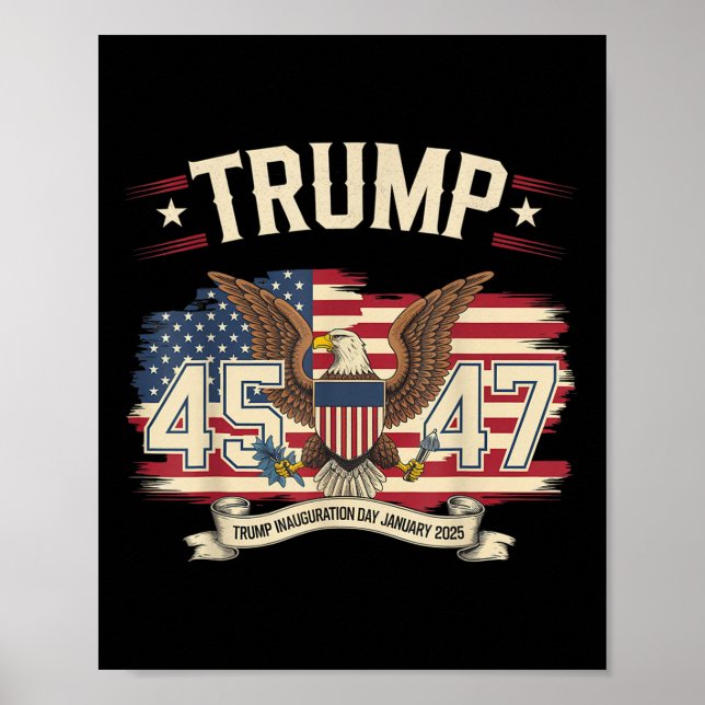 President Donald Trump Inauguration Day 2025 Poster (Framsidan)