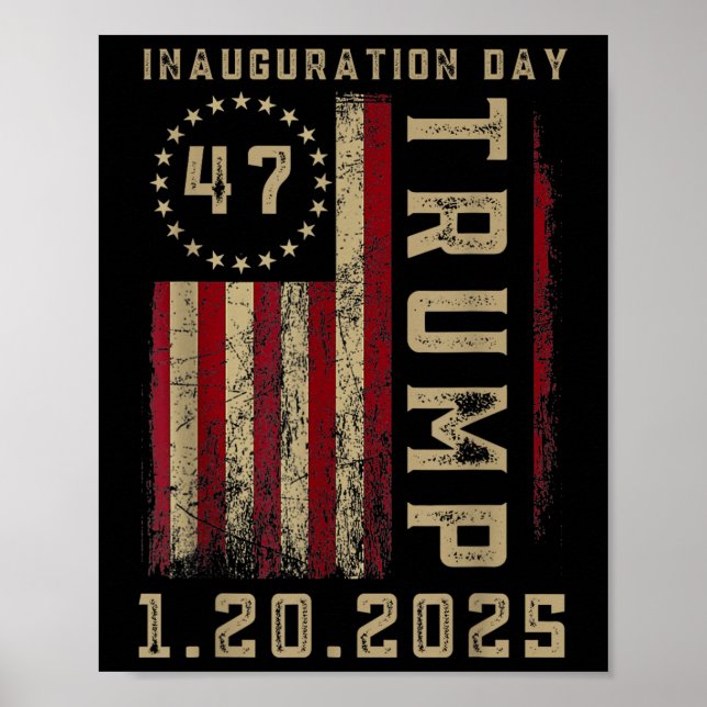 President Donald Trump Inauguration Day 2025 Poster (Framsidan)